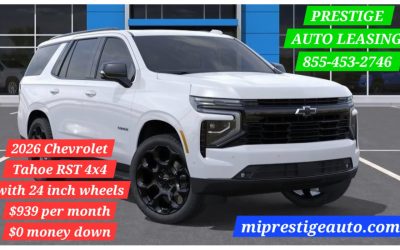 2026 Chevrolet Tahoe RST 4×4 with 24 inch wheels