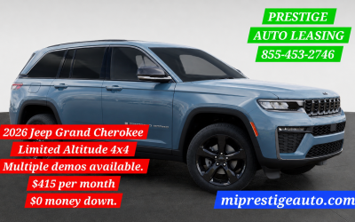 2026 Jeep Grand Cherokee Limited Altitude 4×4 Multiple demos available.