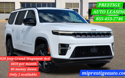 2026 Jeep Grand Wagoneer 4×4 Only 2 available.
